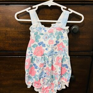Floral Print Kids Romper